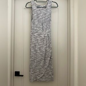 BP Gray Textured Midi Dress